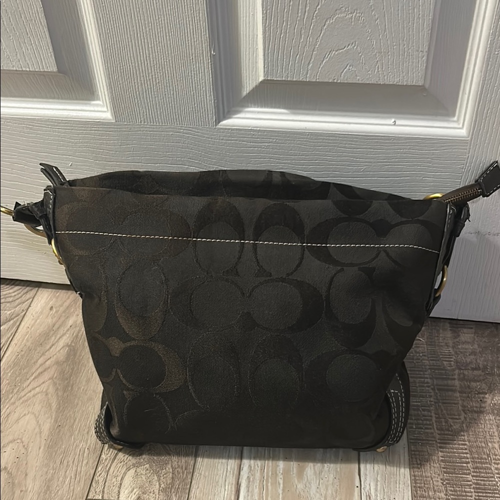Coach Brown Signature Shoulder Bag